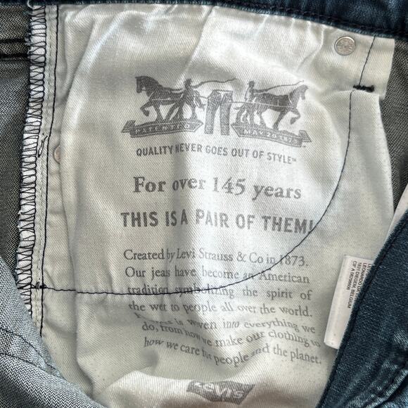 Levi's 511 High Waisted Medium Wash Denim Slim Jeans Men's Size 38 x 30 Blue - Picture 6 of 10